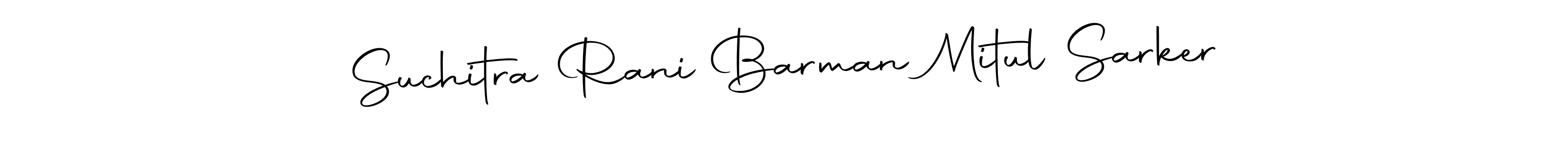 It looks lik you need a new signature style for name Suchitra Rani Barman Mitul Sarker. Design unique handwritten (Autography-DOLnW) signature with our free signature maker in just a few clicks. Suchitra Rani Barman Mitul Sarker signature style 10 images and pictures png