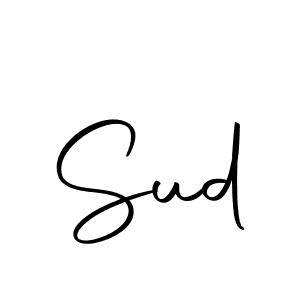 Create a beautiful signature design for name Sud. With this signature (Autography-DOLnW) fonts, you can make a handwritten signature for free. Sud signature style 10 images and pictures png