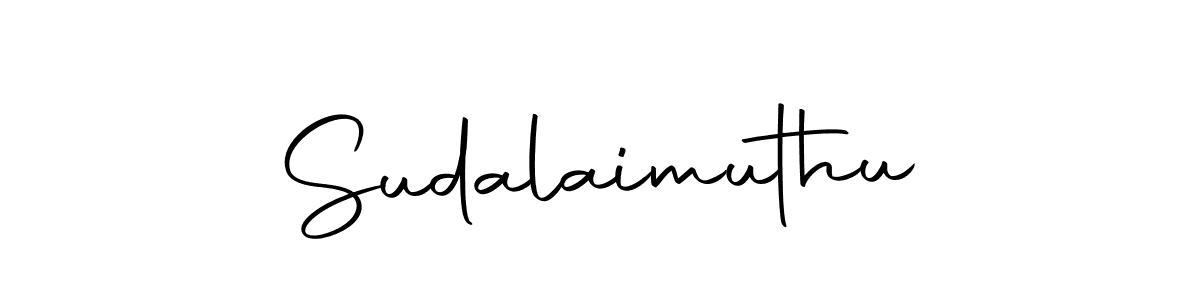 Create a beautiful signature design for name Sudalaimuthu. With this signature (Autography-DOLnW) fonts, you can make a handwritten signature for free. Sudalaimuthu signature style 10 images and pictures png