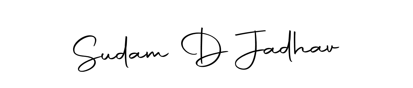 You should practise on your own different ways (Autography-DOLnW) to write your name (Sudam D Jadhav) in signature. don't let someone else do it for you. Sudam D Jadhav signature style 10 images and pictures png