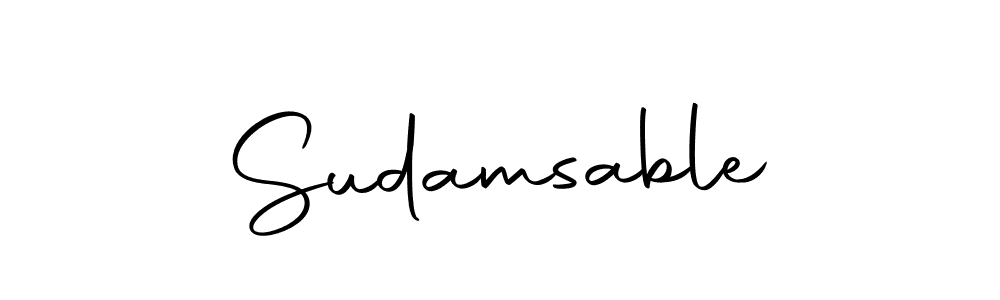 You can use this online signature creator to create a handwritten signature for the name Sudamsable. This is the best online autograph maker. Sudamsable signature style 10 images and pictures png