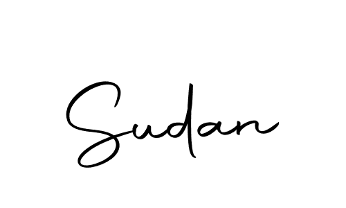 Design your own signature with our free online signature maker. With this signature software, you can create a handwritten (Autography-DOLnW) signature for name Sudan. Sudan signature style 10 images and pictures png