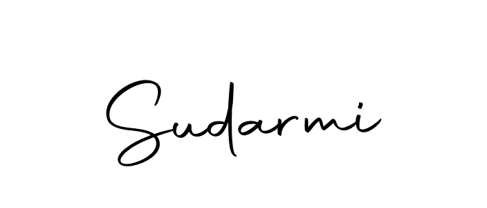 Create a beautiful signature design for name Sudarmi. With this signature (Autography-DOLnW) fonts, you can make a handwritten signature for free. Sudarmi signature style 10 images and pictures png