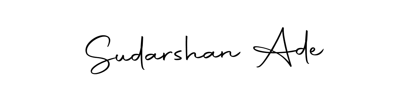 The best way (Autography-DOLnW) to make a short signature is to pick only two or three words in your name. The name Sudarshan Ade include a total of six letters. For converting this name. Sudarshan Ade signature style 10 images and pictures png