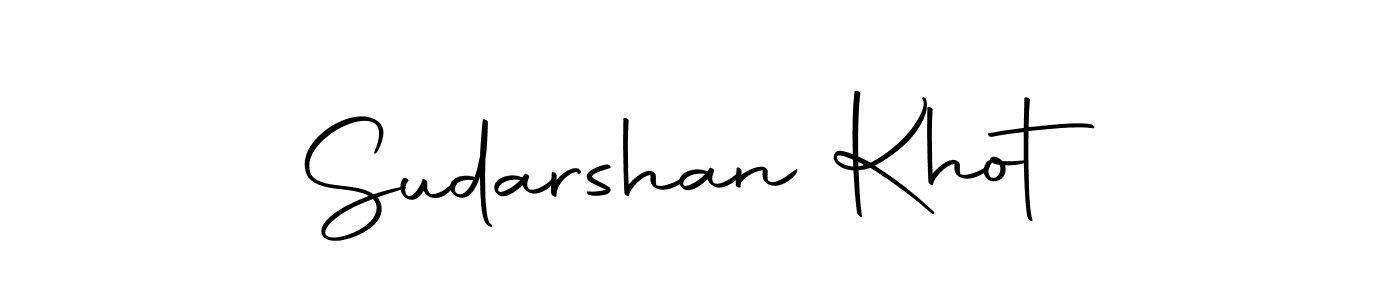 Create a beautiful signature design for name Sudarshan Khot. With this signature (Autography-DOLnW) fonts, you can make a handwritten signature for free. Sudarshan Khot signature style 10 images and pictures png