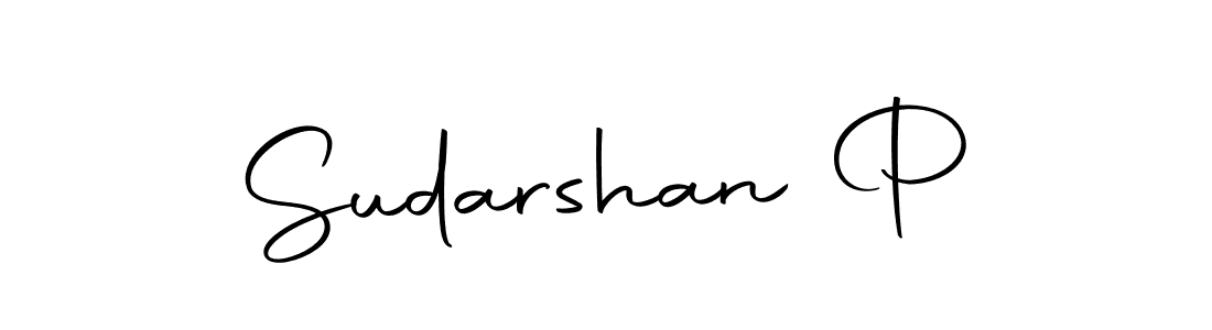 Use a signature maker to create a handwritten signature online. With this signature software, you can design (Autography-DOLnW) your own signature for name Sudarshan P. Sudarshan P signature style 10 images and pictures png