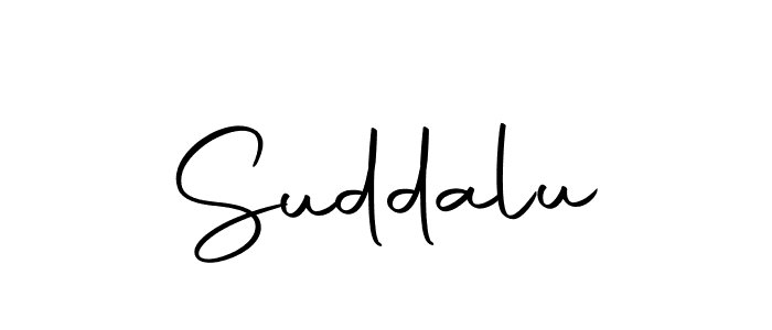 Design your own signature with our free online signature maker. With this signature software, you can create a handwritten (Autography-DOLnW) signature for name Suddalu. Suddalu signature style 10 images and pictures png