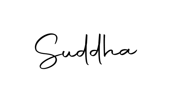 Design your own signature with our free online signature maker. With this signature software, you can create a handwritten (Autography-DOLnW) signature for name Suddha. Suddha signature style 10 images and pictures png