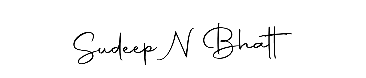 Design your own signature with our free online signature maker. With this signature software, you can create a handwritten (Autography-DOLnW) signature for name Sudeep N Bhatt. Sudeep N Bhatt signature style 10 images and pictures png