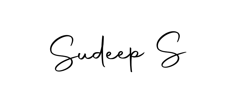 Make a beautiful signature design for name Sudeep S. Use this online signature maker to create a handwritten signature for free. Sudeep S signature style 10 images and pictures png