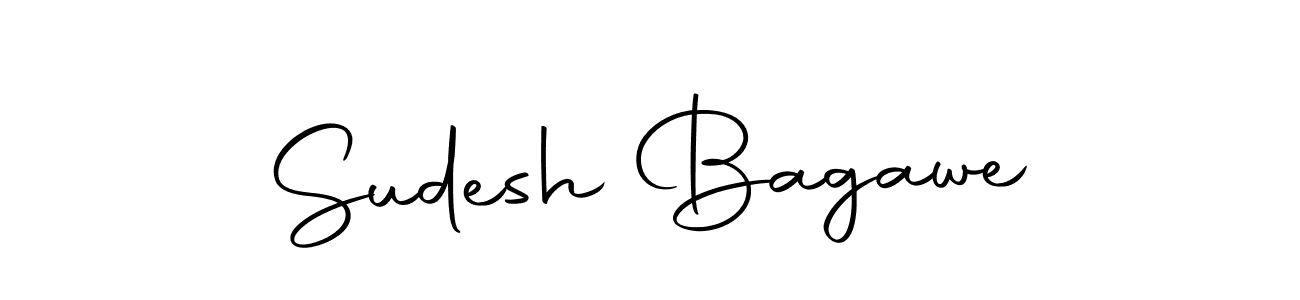 How to make Sudesh Bagawe name signature. Use Autography-DOLnW style for creating short signs online. This is the latest handwritten sign. Sudesh Bagawe signature style 10 images and pictures png