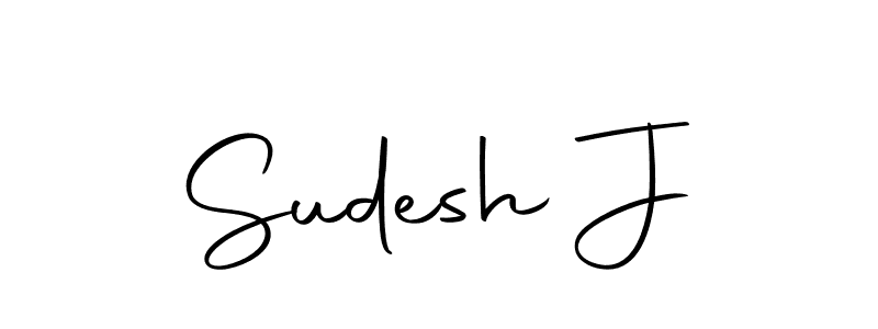 Similarly Autography-DOLnW is the best handwritten signature design. Signature creator online .You can use it as an online autograph creator for name Sudesh J. Sudesh J signature style 10 images and pictures png