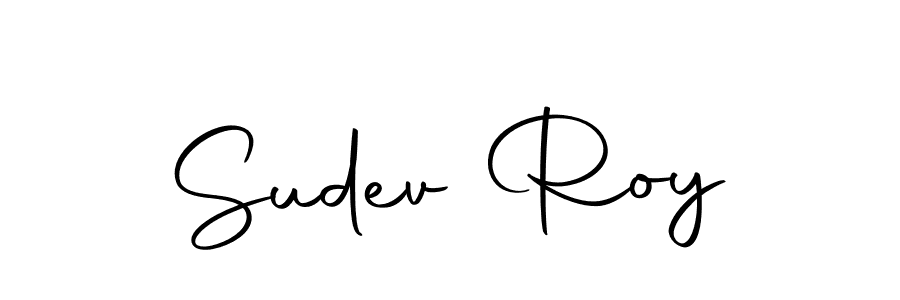 Design your own signature with our free online signature maker. With this signature software, you can create a handwritten (Autography-DOLnW) signature for name Sudev Roy. Sudev Roy signature style 10 images and pictures png