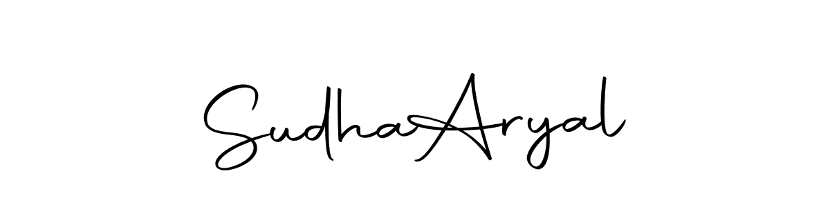 Similarly Autography-DOLnW is the best handwritten signature design. Signature creator online .You can use it as an online autograph creator for name Sudha  Aryal. Sudha  Aryal signature style 10 images and pictures png