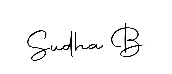 The best way (Autography-DOLnW) to make a short signature is to pick only two or three words in your name. The name Sudha B include a total of six letters. For converting this name. Sudha B signature style 10 images and pictures png