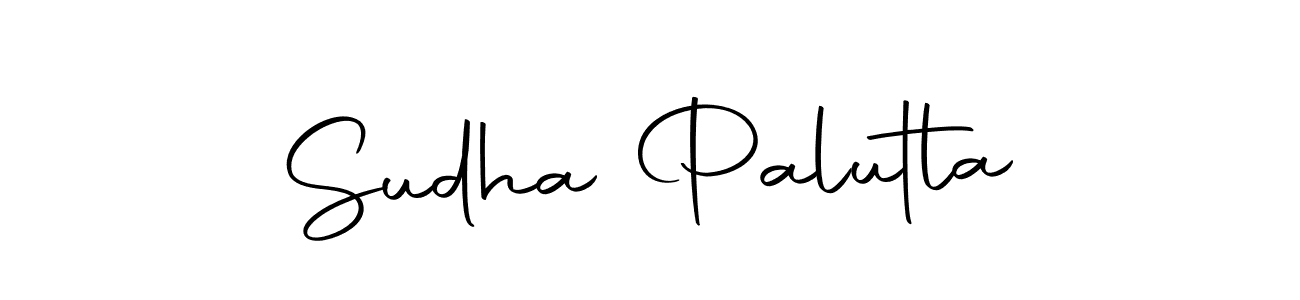 Make a beautiful signature design for name Sudha Palutla. Use this online signature maker to create a handwritten signature for free. Sudha Palutla signature style 10 images and pictures png