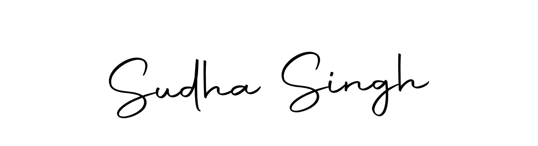 Design your own signature with our free online signature maker. With this signature software, you can create a handwritten (Autography-DOLnW) signature for name Sudha Singh. Sudha Singh signature style 10 images and pictures png