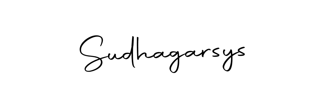 The best way (Autography-DOLnW) to make a short signature is to pick only two or three words in your name. The name Sudhagarsys include a total of six letters. For converting this name. Sudhagarsys signature style 10 images and pictures png