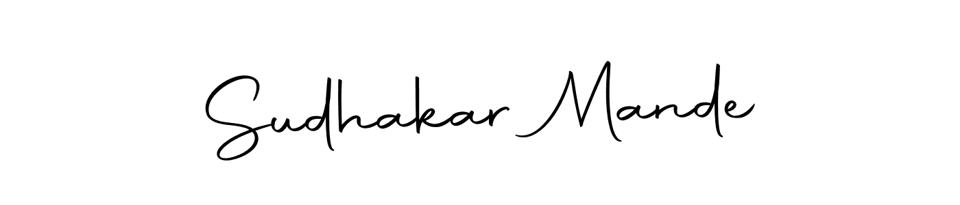 Sudhakar Mande stylish signature style. Best Handwritten Sign (Autography-DOLnW) for my name. Handwritten Signature Collection Ideas for my name Sudhakar Mande. Sudhakar Mande signature style 10 images and pictures png