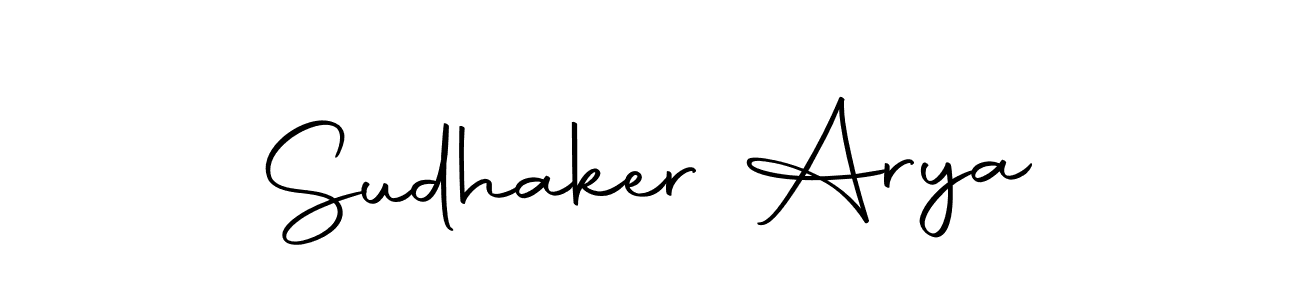 Make a beautiful signature design for name Sudhaker Arya. With this signature (Autography-DOLnW) style, you can create a handwritten signature for free. Sudhaker Arya signature style 10 images and pictures png