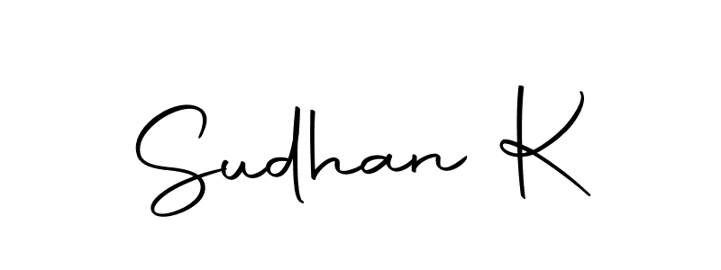 Here are the top 10 professional signature styles for the name Sudhan K. These are the best autograph styles you can use for your name. Sudhan K signature style 10 images and pictures png