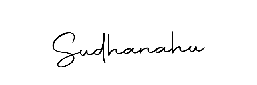 The best way (Autography-DOLnW) to make a short signature is to pick only two or three words in your name. The name Sudhanahu include a total of six letters. For converting this name. Sudhanahu signature style 10 images and pictures png