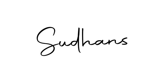 Create a beautiful signature design for name Sudhans. With this signature (Autography-DOLnW) fonts, you can make a handwritten signature for free. Sudhans signature style 10 images and pictures png