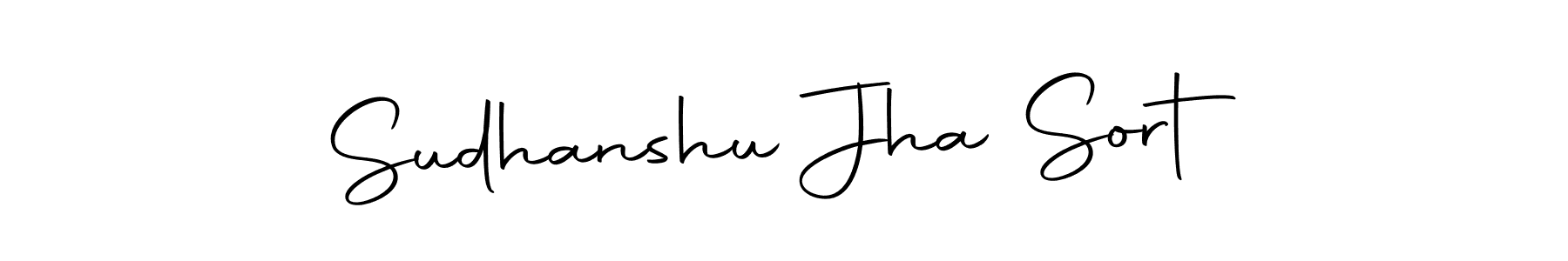 Make a beautiful signature design for name Sudhanshu Jha Sort. With this signature (Autography-DOLnW) style, you can create a handwritten signature for free. Sudhanshu Jha Sort signature style 10 images and pictures png