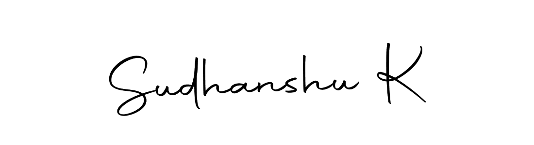 You should practise on your own different ways (Autography-DOLnW) to write your name (Sudhanshu K) in signature. don't let someone else do it for you. Sudhanshu K signature style 10 images and pictures png