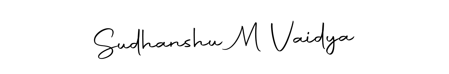 You should practise on your own different ways (Autography-DOLnW) to write your name (Sudhanshu M Vaidya) in signature. don't let someone else do it for you. Sudhanshu M Vaidya signature style 10 images and pictures png