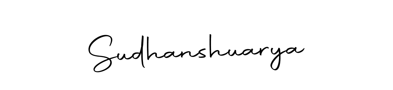 The best way (Autography-DOLnW) to make a short signature is to pick only two or three words in your name. The name Sudhanshuarya include a total of six letters. For converting this name. Sudhanshuarya signature style 10 images and pictures png