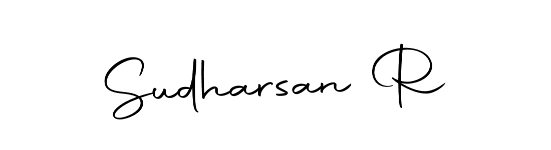 Make a beautiful signature design for name Sudharsan R. Use this online signature maker to create a handwritten signature for free. Sudharsan R signature style 10 images and pictures png