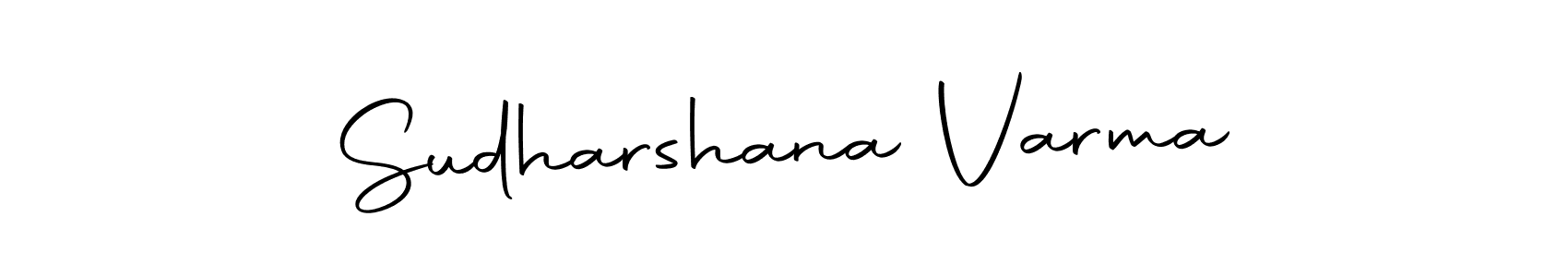 Make a short Sudharshana Varma signature style. Manage your documents anywhere anytime using Autography-DOLnW. Create and add eSignatures, submit forms, share and send files easily. Sudharshana Varma signature style 10 images and pictures png