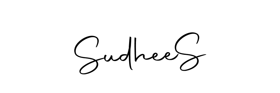 Design your own signature with our free online signature maker. With this signature software, you can create a handwritten (Autography-DOLnW) signature for name Sudhee  S. Sudhee  S signature style 10 images and pictures png