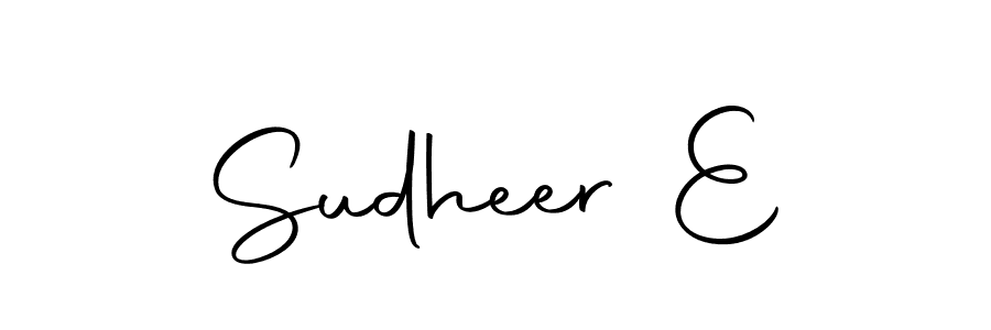 It looks lik you need a new signature style for name Sudheer E. Design unique handwritten (Autography-DOLnW) signature with our free signature maker in just a few clicks. Sudheer E signature style 10 images and pictures png