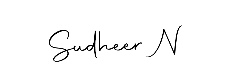 You can use this online signature creator to create a handwritten signature for the name Sudheer N. This is the best online autograph maker. Sudheer N signature style 10 images and pictures png