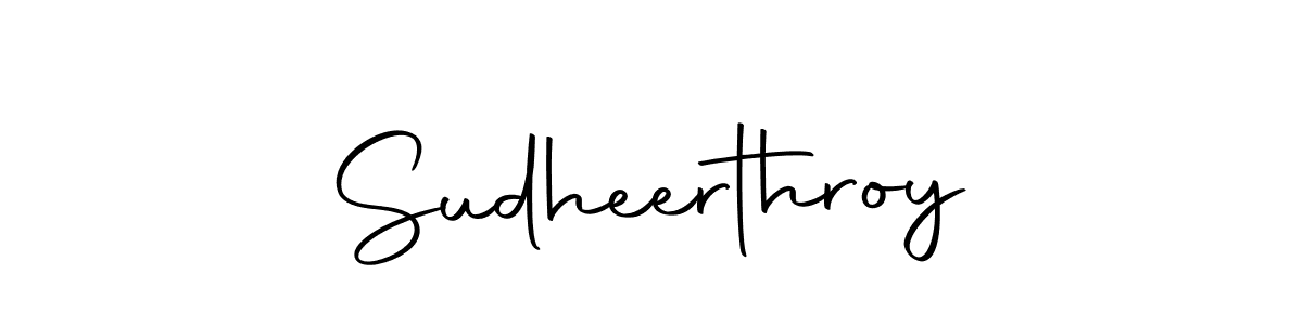 Make a beautiful signature design for name Sudheerthroy. Use this online signature maker to create a handwritten signature for free. Sudheerthroy signature style 10 images and pictures png