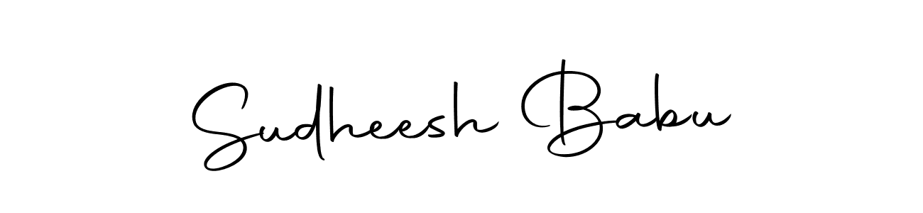 You should practise on your own different ways (Autography-DOLnW) to write your name (Sudheesh Babu) in signature. don't let someone else do it for you. Sudheesh Babu signature style 10 images and pictures png