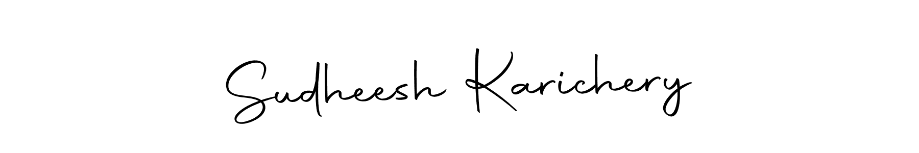 Create a beautiful signature design for name Sudheesh Karichery. With this signature (Autography-DOLnW) fonts, you can make a handwritten signature for free. Sudheesh Karichery signature style 10 images and pictures png
