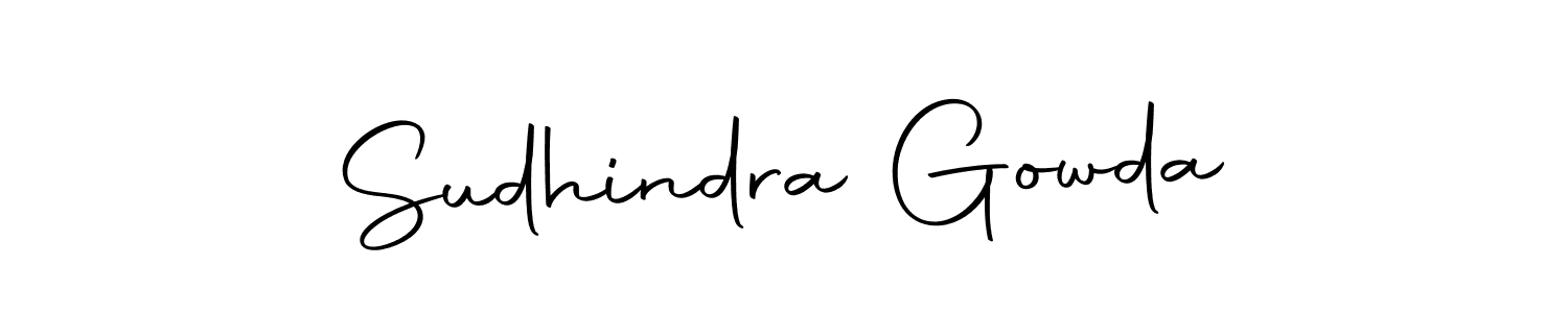 Make a beautiful signature design for name Sudhindra Gowda. Use this online signature maker to create a handwritten signature for free. Sudhindra Gowda signature style 10 images and pictures png