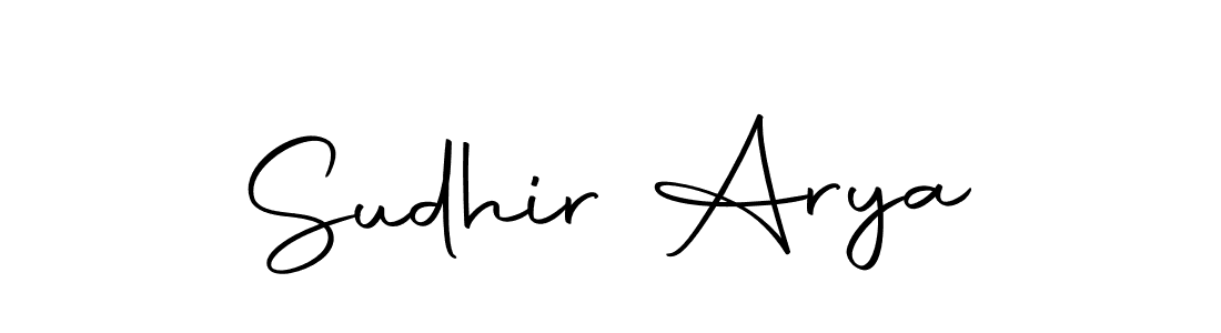 Make a beautiful signature design for name Sudhir Arya. Use this online signature maker to create a handwritten signature for free. Sudhir Arya signature style 10 images and pictures png