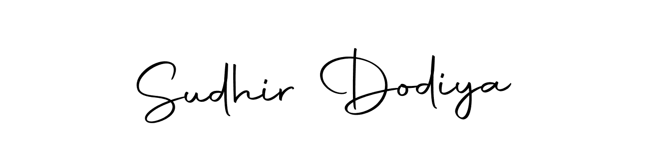 Create a beautiful signature design for name Sudhir Dodiya. With this signature (Autography-DOLnW) fonts, you can make a handwritten signature for free. Sudhir Dodiya signature style 10 images and pictures png