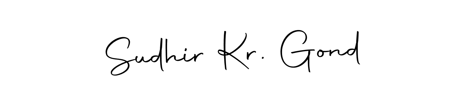 You can use this online signature creator to create a handwritten signature for the name Sudhir Kr. Gond. This is the best online autograph maker. Sudhir Kr. Gond signature style 10 images and pictures png