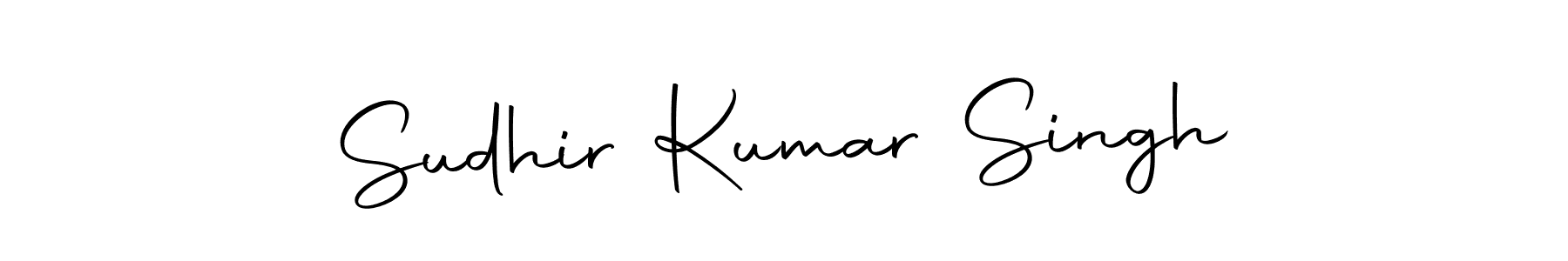 How to make Sudhir Kumar Singh name signature. Use Autography-DOLnW style for creating short signs online. This is the latest handwritten sign. Sudhir Kumar Singh signature style 10 images and pictures png
