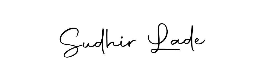 You should practise on your own different ways (Autography-DOLnW) to write your name (Sudhir Lade) in signature. don't let someone else do it for you. Sudhir Lade signature style 10 images and pictures png