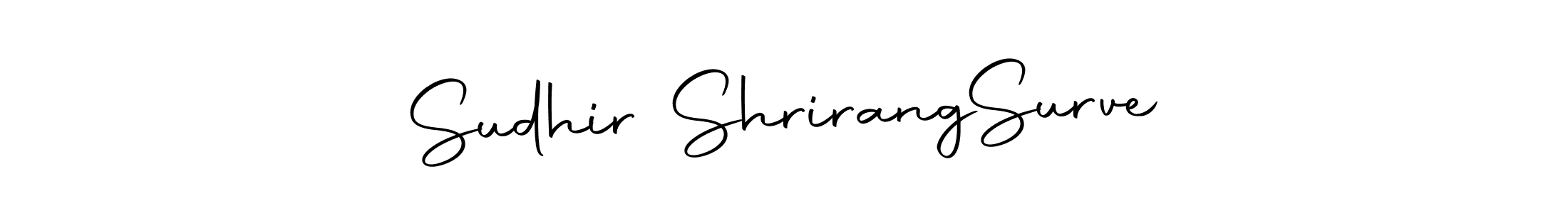 You should practise on your own different ways (Autography-DOLnW) to write your name (Sudhir Shrirang  Surve) in signature. don't let someone else do it for you. Sudhir Shrirang  Surve signature style 10 images and pictures png