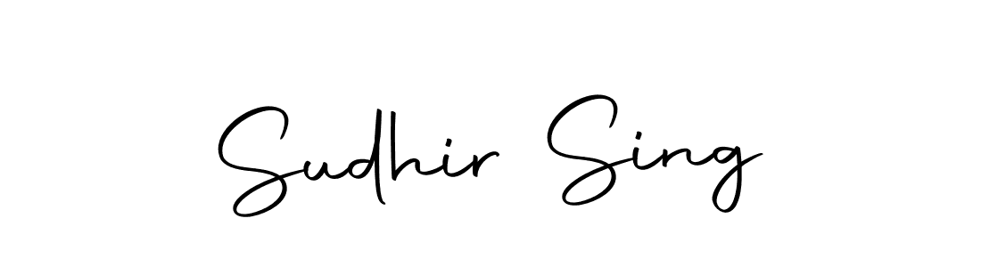 How to make Sudhir Sing name signature. Use Autography-DOLnW style for creating short signs online. This is the latest handwritten sign. Sudhir Sing signature style 10 images and pictures png