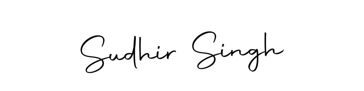Design your own signature with our free online signature maker. With this signature software, you can create a handwritten (Autography-DOLnW) signature for name Sudhir Singh. Sudhir Singh signature style 10 images and pictures png
