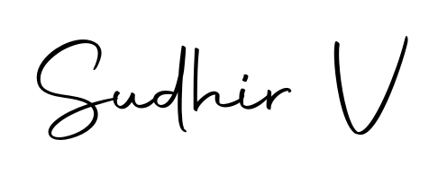 Designed for modern professionals: Sudhir V name signature crafted with Autography-DOLnW script. Ready for digital PDF workflows. Sudhir V signature style 10 images and pictures png