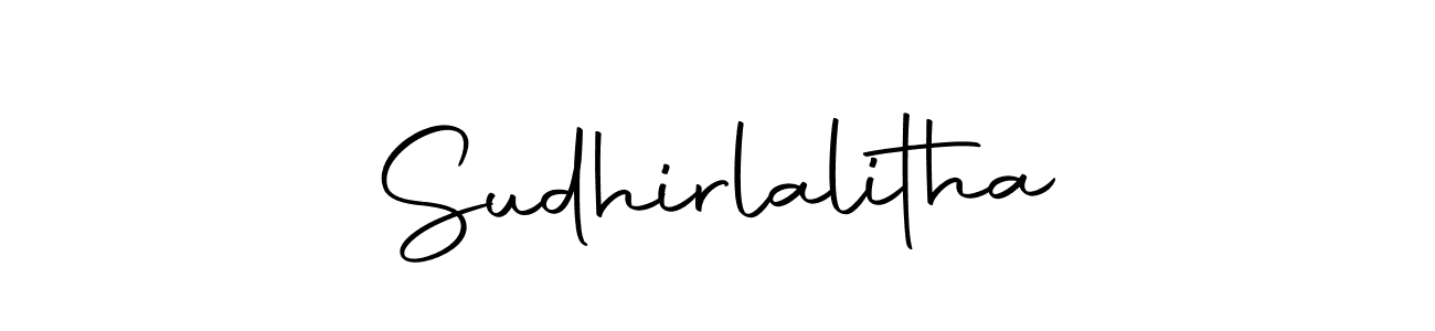 How to make Sudhirlalitha signature? Autography-DOLnW is a professional autograph style. Create handwritten signature for Sudhirlalitha name. Sudhirlalitha signature style 10 images and pictures png